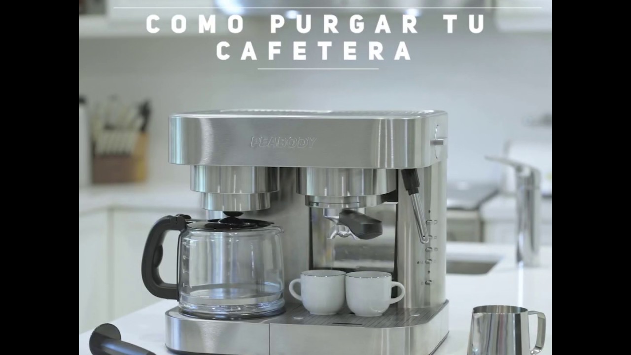 Cómo purgar tu cafetera PEABODY PE-CE19 / PE-CC20 - YouTube