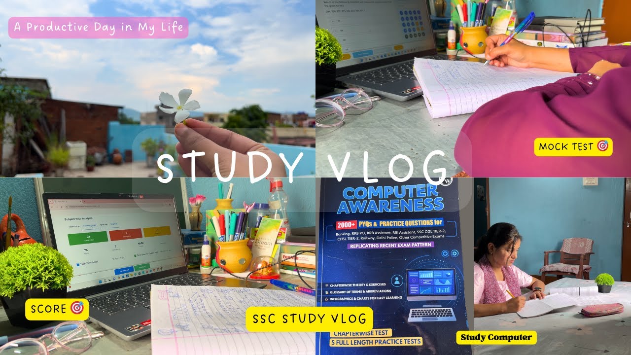 STUDY VLOG 🎯📚A productive day in my life ️SSC STUDY VLOG #2025 # ...