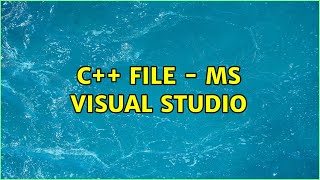 C File  Ms Visual Studio