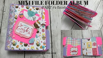 MINI FILE FOLDER MINI ALBUM ~ FREE PDF FILES ~ FINISH