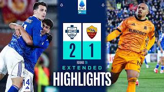COMO-ROMA 2-1 | IŠPLĖSTI AKCENTAI | SERIE A 2025/26