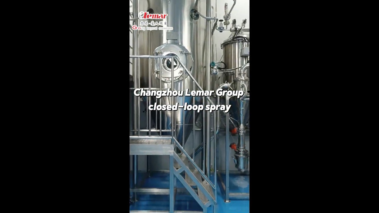 Changzhou Lemar Drying quality closed circulation spray dryer supplier from China.
