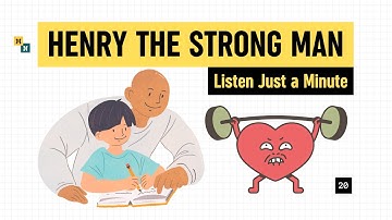 1 Minute of English Listening Practice for Beginners - Henry the Strong Man | Naomi