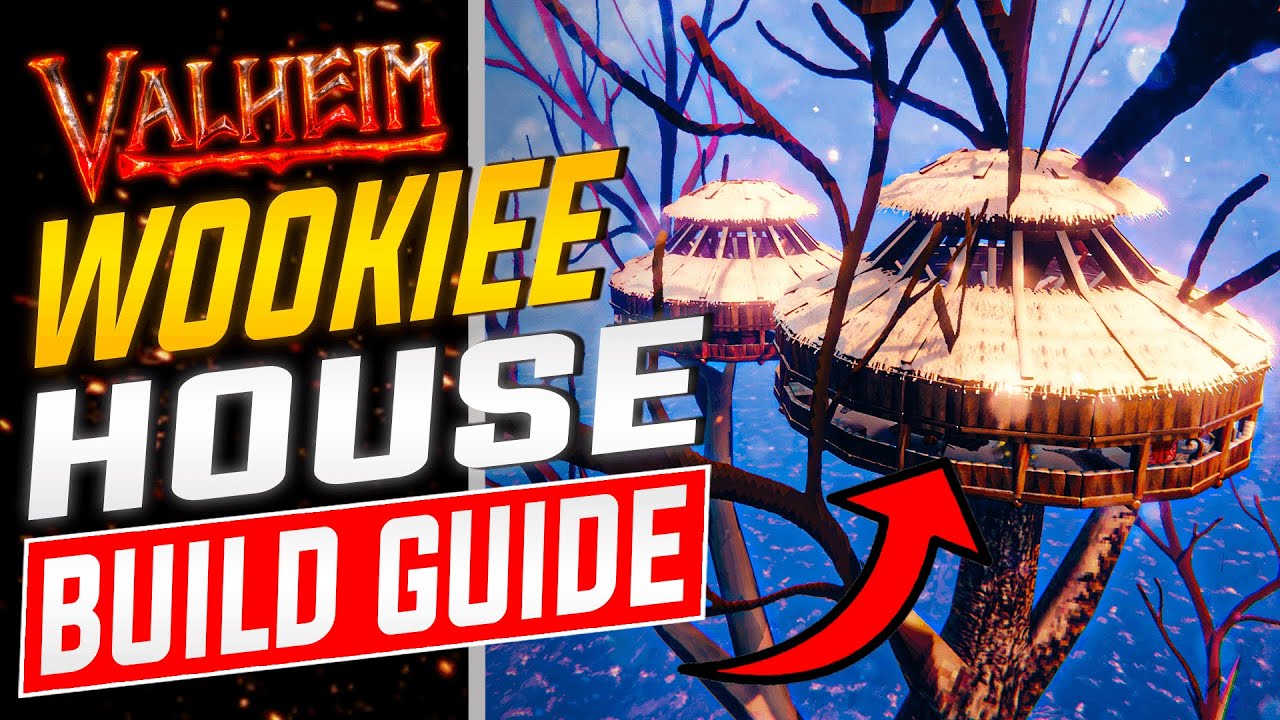 Valheim EASY Tree House Build Guide/Timelapse How To Build Wookiee