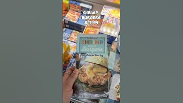 NEW Shrimp Burgers at Trader Joe’s #traderjoes #new #snacks #burger #frozen #groceryshopping