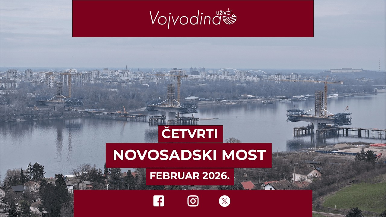 Četvrti novosadski most/februar 2026. @VojvodinaUzivo
