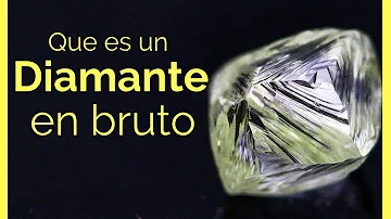 ¿Qué aspecto tiene un diamante en bruto?