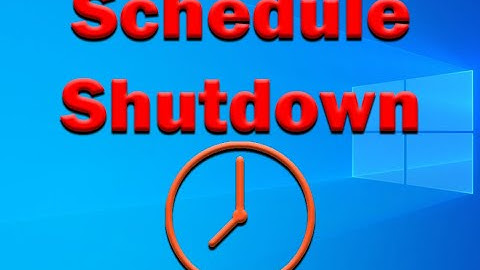 How to schedule timer to shutdown your PC after an hour?