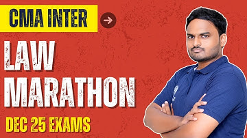 CMA Inter Law Revision | CMA Inter Law Marathon | Dec 2025 Exams
