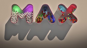 Popcorn Gummy bears and candy - 3Ds max and Tyflow