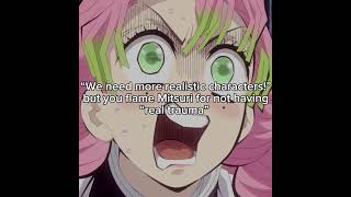 Mitsuri getting flamed for NO reason 😭🙏 // #demonslayer #real #anime #mitsuri #kny #memes #real