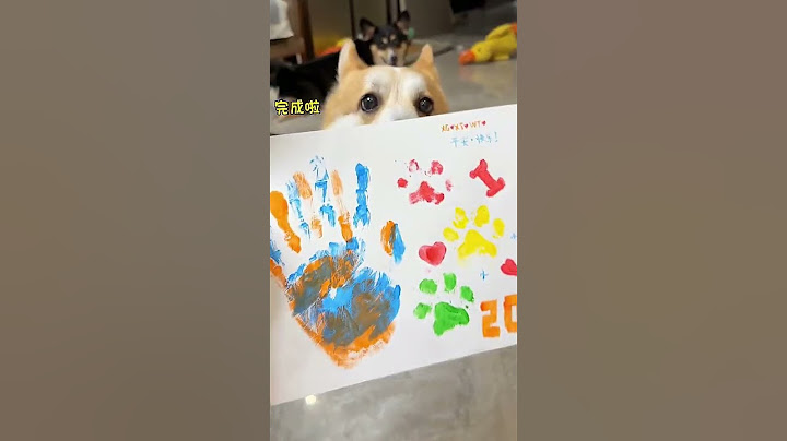 DIY Handprint Art for Qixi Festival with Your Fur Baby! #CrazyDogLife #CorgiLove