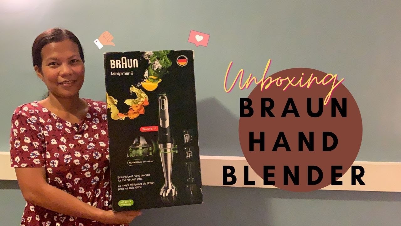 BRAUN MINIPIMER 9 HAND BLENDER, MQ 9047X, UNBOXING