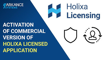 Holixa Licensed Application Activation - Commercial License