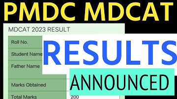 MDCAT RESULTS ANNOUNCED/PMDC announced MDCAT Result/MDCAT 2023 result/MDCAT Merit/PMDC MDCAT RESULTS