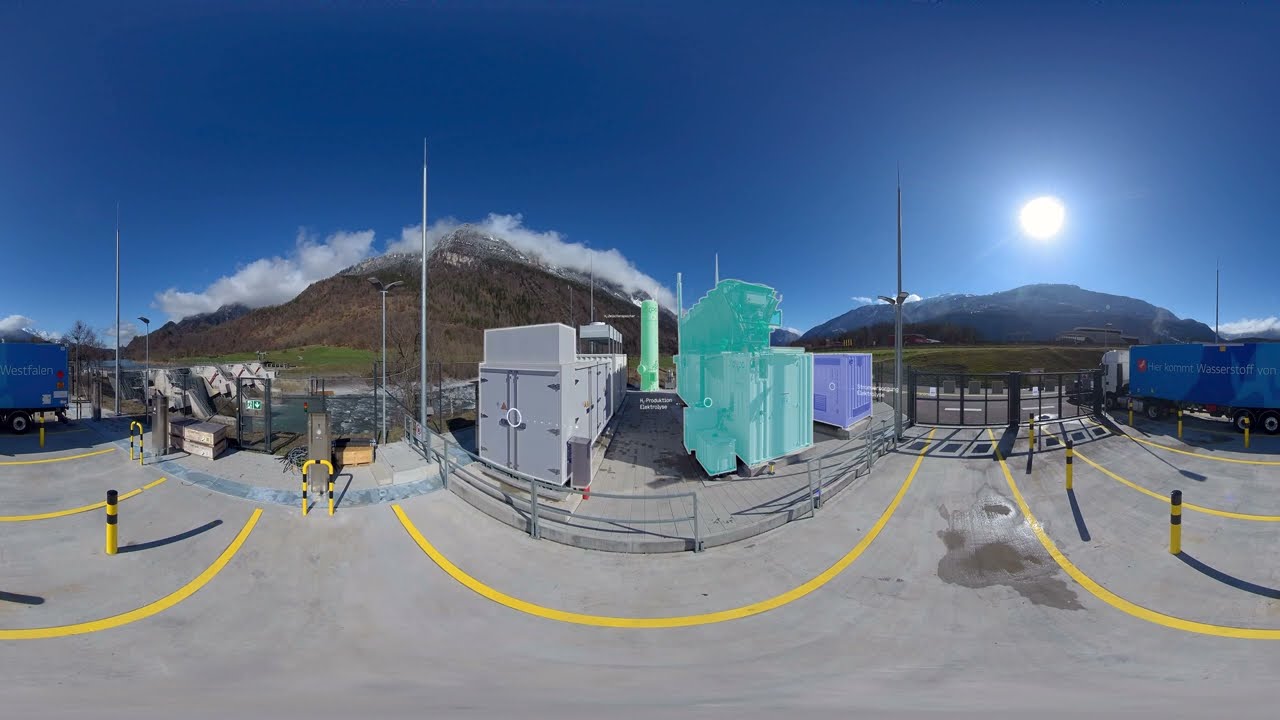 Axpo hydrogen from Graubünden: 360-degree tour of the plant