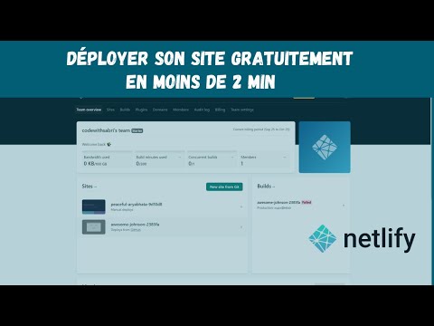 Déployer son site en moins de 2 minutes sur Netlify !