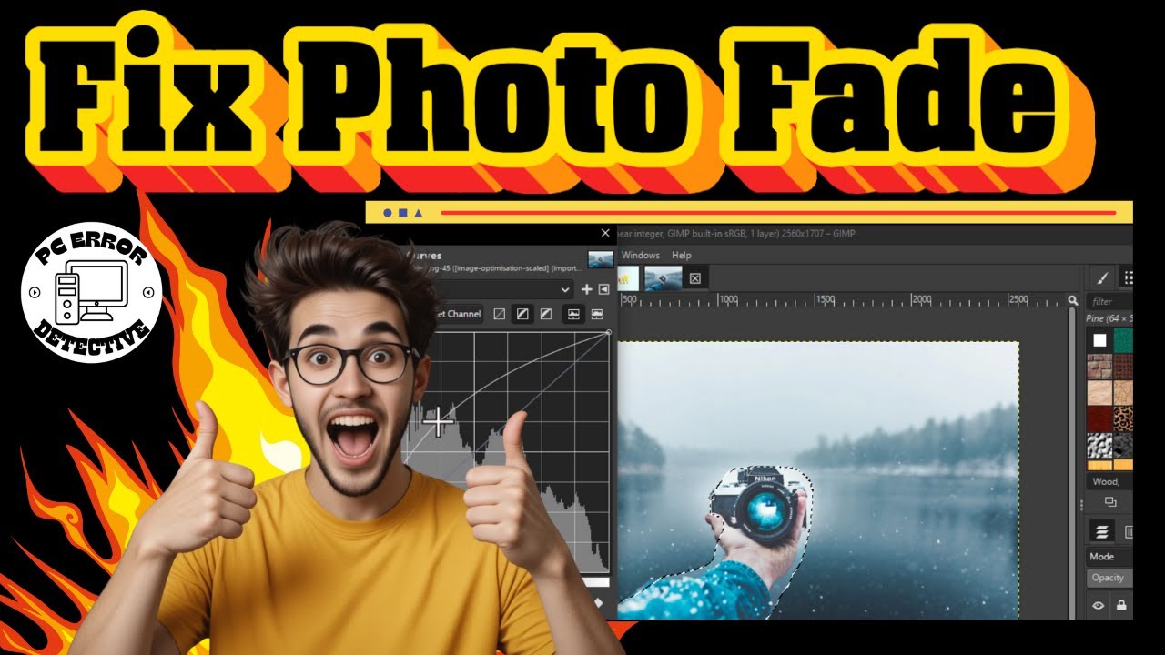 How To Fix A Faded Area In A Photo Using Gimp | Step-by-Step Tutorial