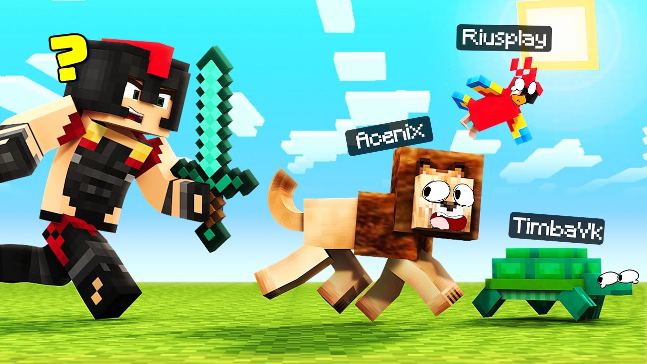 Nos ESCONDEMOS en ANIMALES de MINECRAFT 🦁😂 EL MEJOR ESCONDITE EN EL ZOO ...