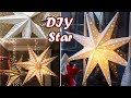 DIY Объемная звезда-фонарик своими руками Новогодний декор