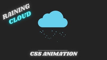 Cloud Raining Effect by using css and html #css #animation #html #coding #raining