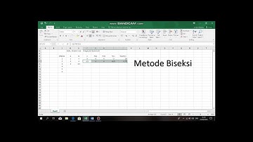 Metode Tertutup ( Tabulasi, Biseksi, dan Regula Falsi)