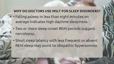 Why Do Doctors Use MSLT For Sleep Disorders? - Sleep Apnea Support Network