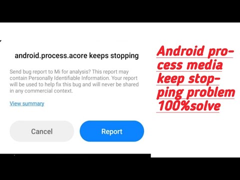 Android process media keep stopping ! mi bug problem solve #100%