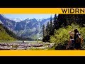 Glacier avalanche lake