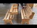 Smart Ideas to Recycle Used Wood Pallets | Build Folding Furniture With Only Simple Tools