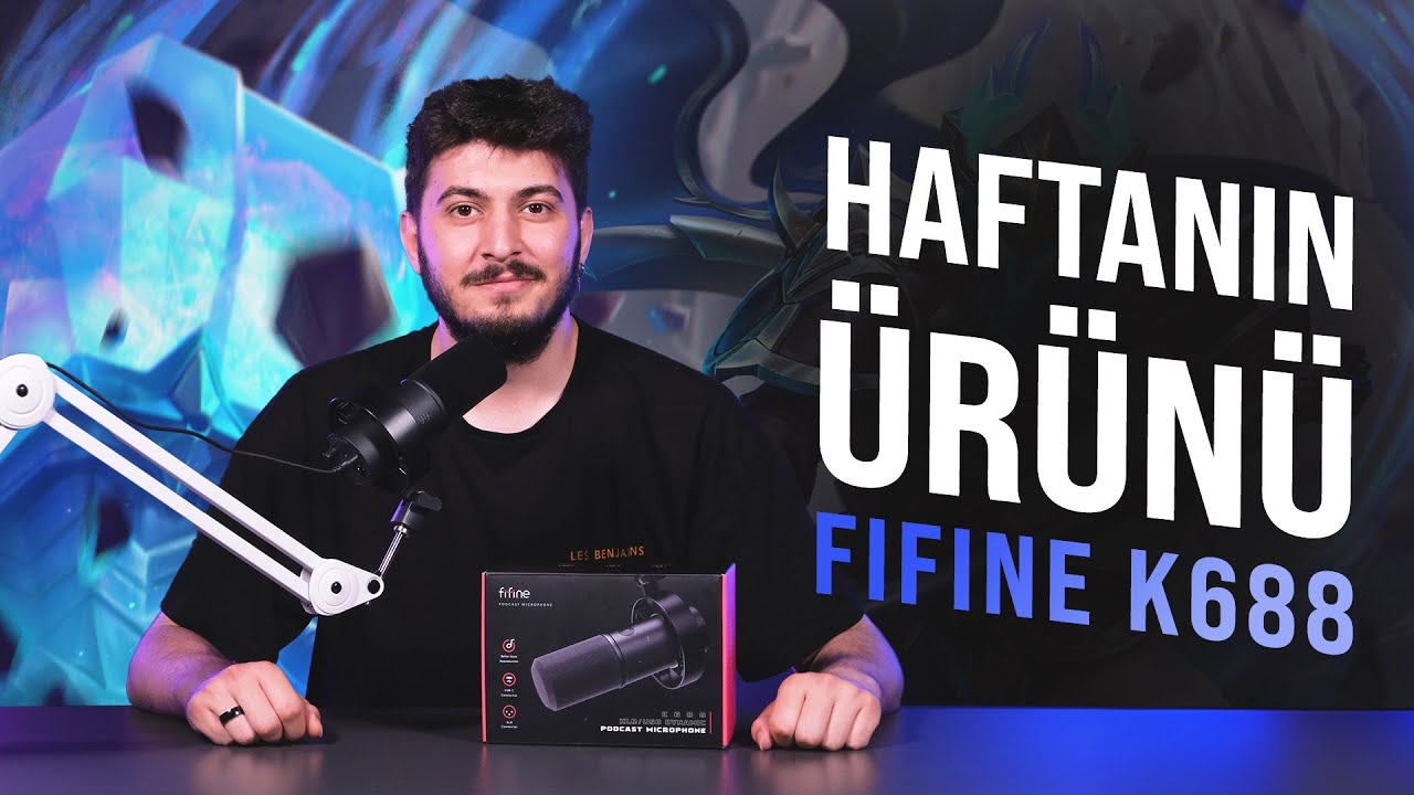 Fifine K688 USB XLR Dinamik Bilgisayar Gamer Stüdyo Mikrofonu