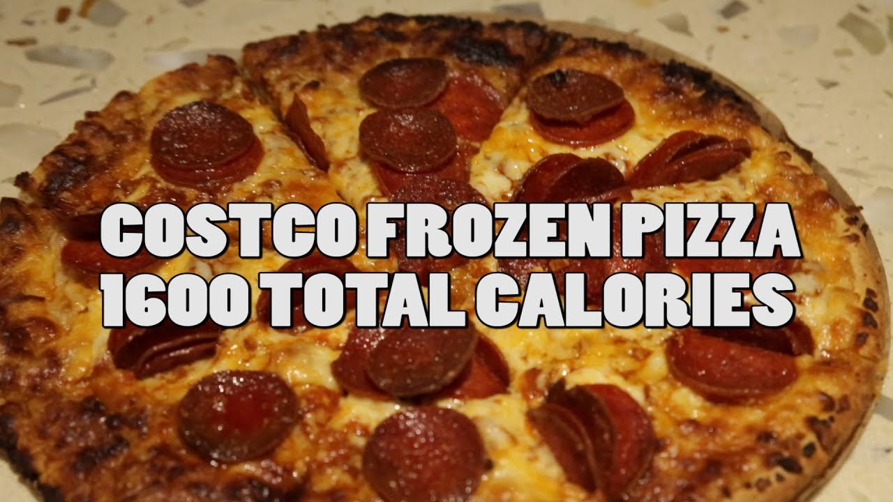 Eating Costco Pepperoni Pizza Thin Crust Frozen 1600 Calories Youtube