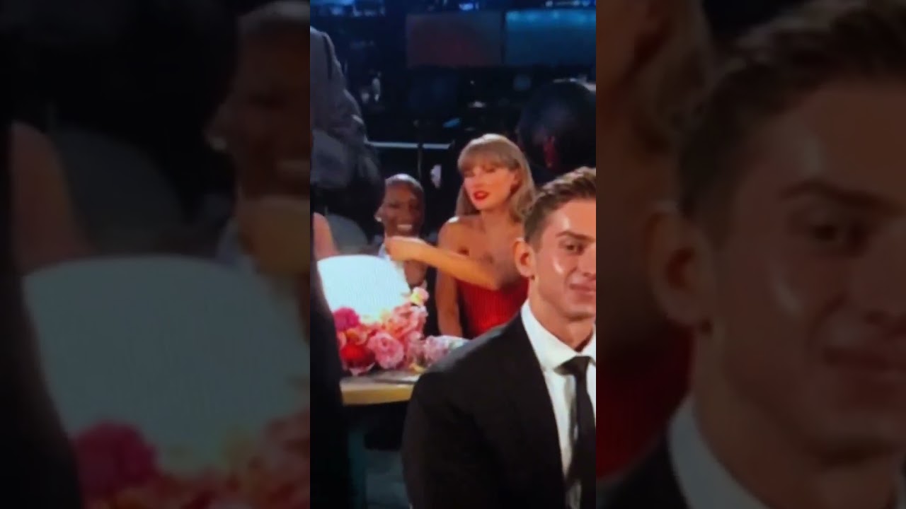 Taylor Swift and Cynthia Erivo recreate the holding space meme at the Grammys