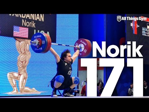 Norik Vardanian 171kg Snatch American Record 2015 President's Cup