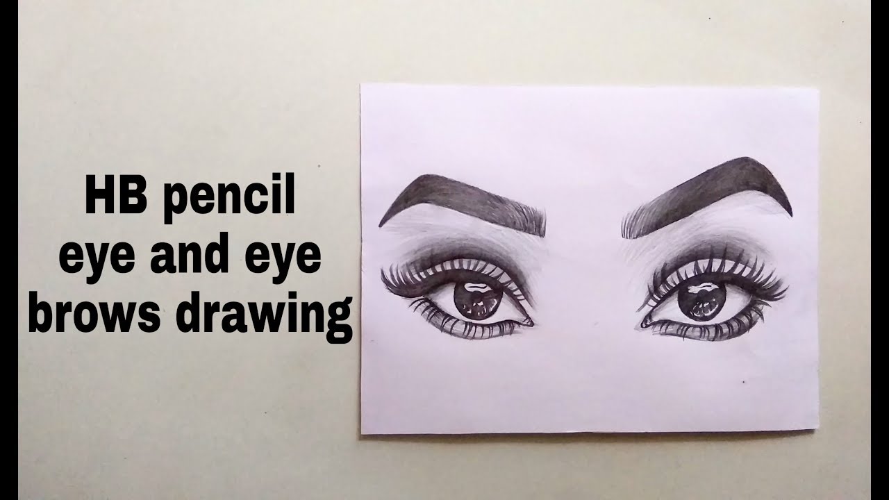 Eye Drawing with HB Pencil  Kids Eye Drawing for Beginners 