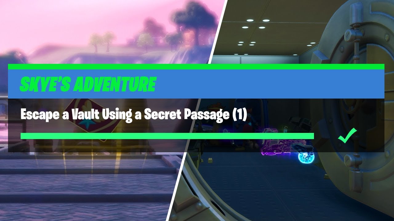 Escape a Vault Using a Secret Passage (1) - Fortnite Skye's Adventure ...