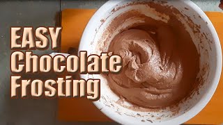 Easy chocolate frosting l how to make for cake