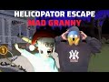 Helicopter Escape from Mad Granny House | Mobile Horror Gameplay 😰 #vairalvideo #escape #madgranny