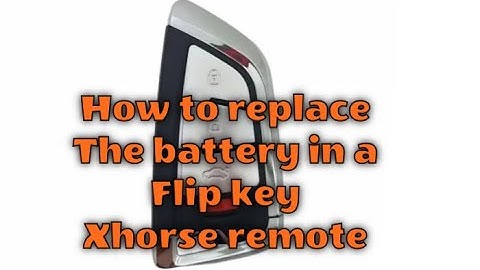 How to Replace the battery in a flip key Xhorse remote | Universal Xhorse Remote