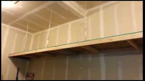 How to build a strong cheap shelf using chains to support it