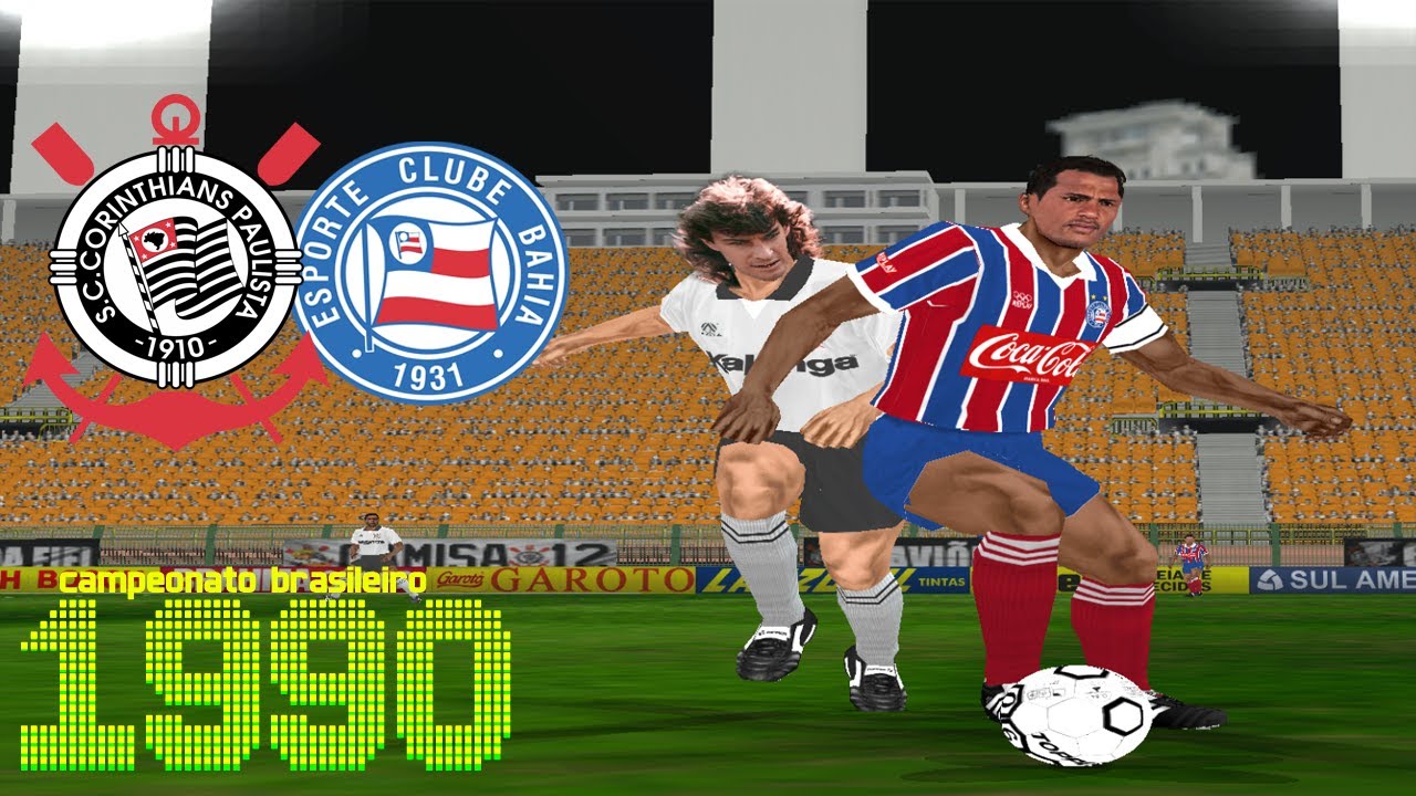 PES6: CORINTHIANS x BAHIA - BRASILEIRÃO 1990 (SEMIFINAL) - YouTube