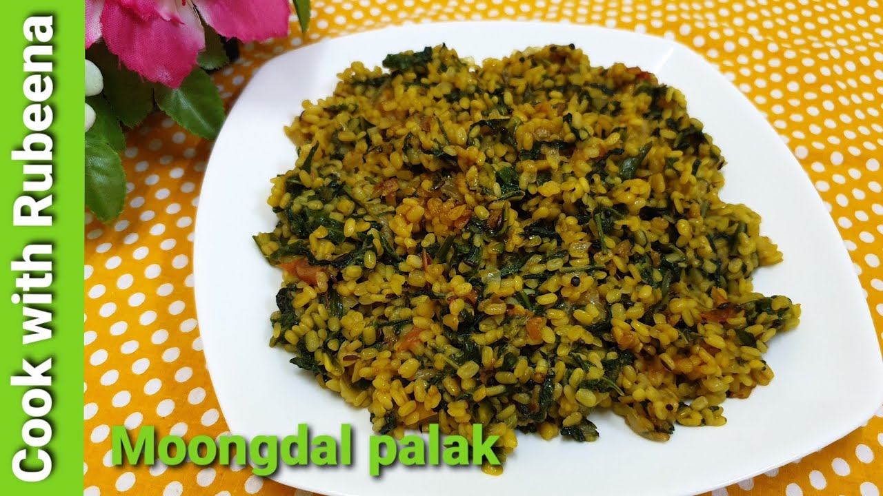 Moongdal palak Recipe Palak moong dal Recipe Moong Dal with Spinach palak moong Dal sabzi