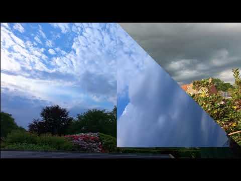 Thunderstorm timelapse with panning