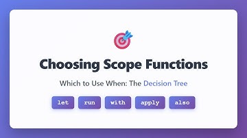 Kotlin Scope Functions: Complete Decision Tree Guide (let, run, with, apply, also)