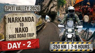 🏍️ Spiti Valley 2026 | Narkanda to Nako | EP-2 Bike Road Trip | Kinnaur Valley ( Dangerous road)