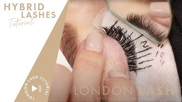 How to do Hybrid Lashes | Eyelash Extensions Hybrid Lashes Tutorial