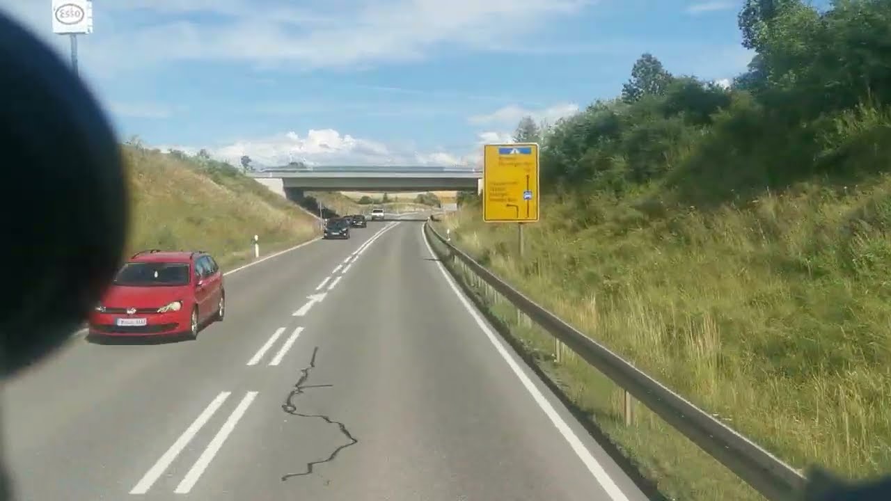 Mercedes Actros 2663 🚛 - Fahrt Schramberg Bundesstrasse B462 nach Rottweil Autobahnauffahrt A81 🇩🇪