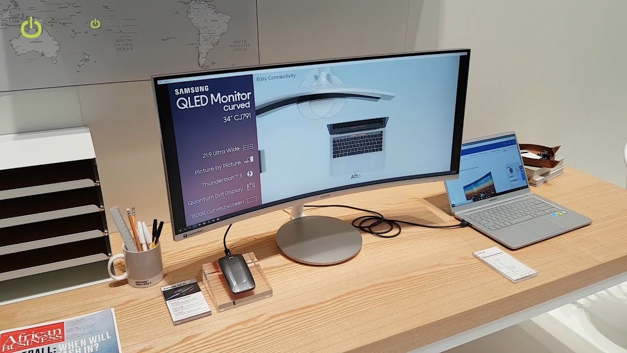 Samsung Thunderbolt 3 Monitöre İlk Bakış - IFA 2018 - YouTube