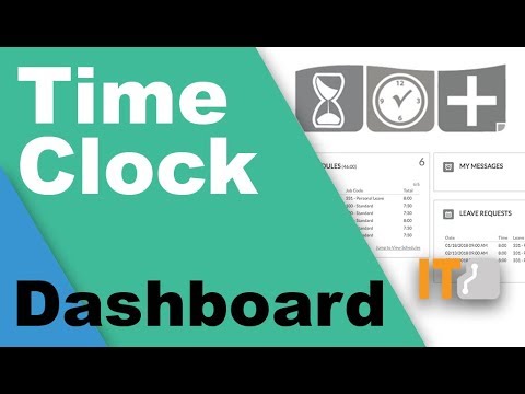 TimeClock Plus - Employee Navigating Dashboard
