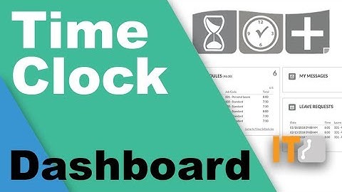 TimeClock Plus - Employee Navigating Dashboard